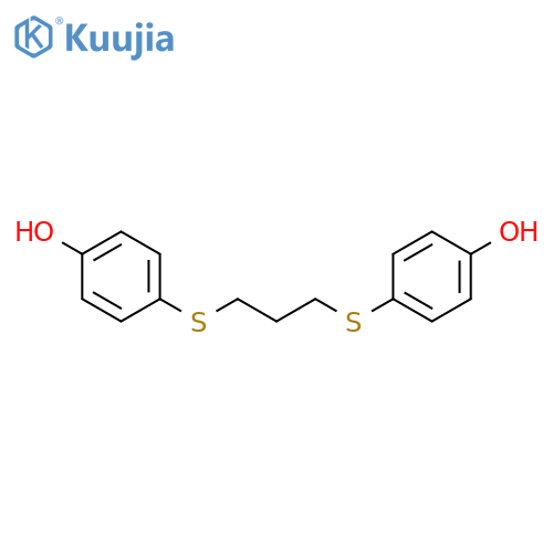 4-[3-(4-Hydroxyphenyl)sulfanylpropylsulfanyl]phenol structure