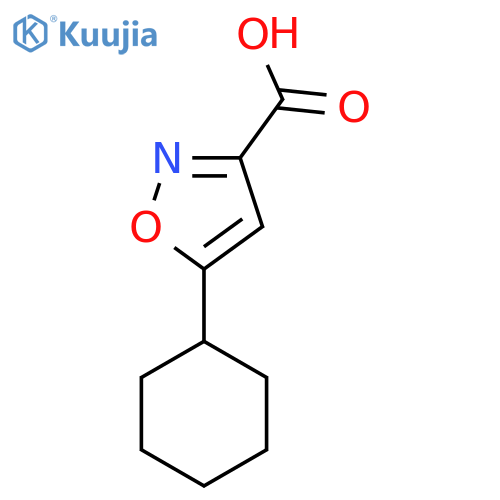 5-cyclohexyl-1,2-oxazole-3-carboxylic acid structure