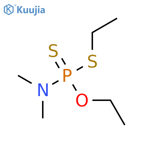 PHOSPHORAMIDODITHIOIC ACID, DIMETHYL-, O,S-DIETHYL ESTER structure