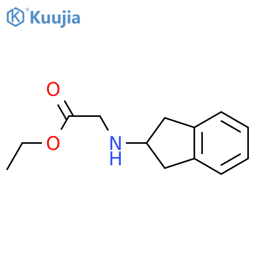 ethyl 2-amino-2-(2,3-dihydro-1H-inden-2-yl)acetate structure