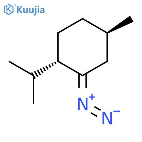 CYCLOHEXANE, 2-DIAZO-4-METHYL-1-(1-METHYLETHYL)-, (1S-TRANS)- structure
