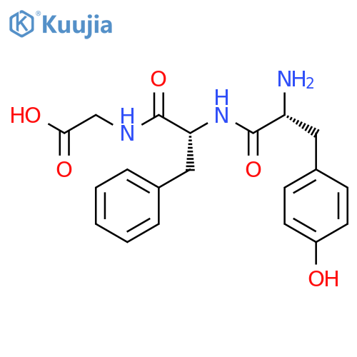 GLYCINE, N-(N-D-TYROSYL-D-PHENYLALANYL)- structure