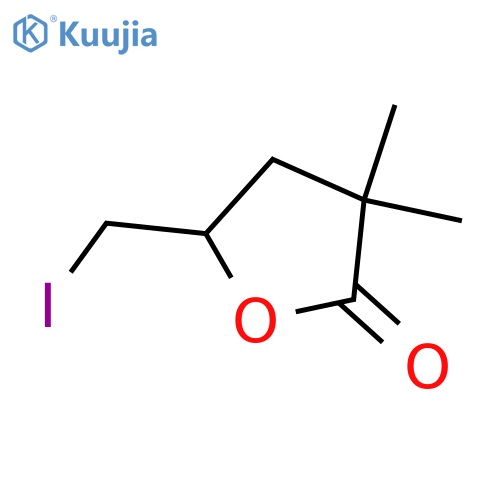 2(3H)-Furanone, dihydro-5-(iodomethyl)-3,3-dimethyl- structure