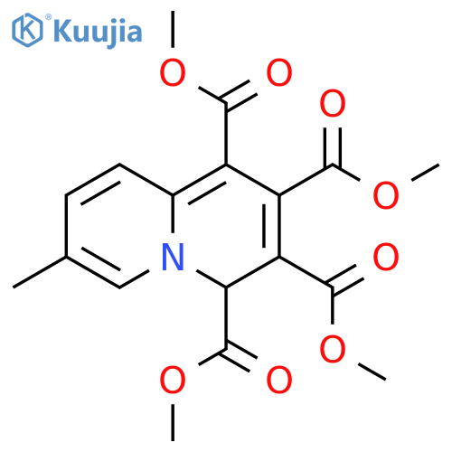 tetramethyl 7-methyl-4H-quinolizine-1,2,3,4-tetracarboxylate structure