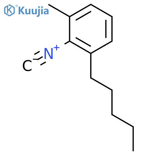 BENZENE, 2-ISOCYANO-1-METHYL-3-PENTYL- structure