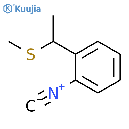 BENZENE, 1-ISOCYANO-2-[1-(METHYLTHIO)ETHYL]- structure
