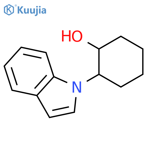 CYCLOHEXANOL, 2-(1H-INDOL-1-YL)- structure