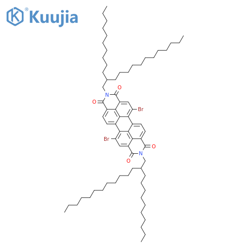 11,22-Dibromo-7,18-bis(2-decyltetradecyl)-7,18-diazaheptacyclo[14.6.2.22,5.03,12.04,9.013,23.020,24]hexacosa-1(22),2,4,9,11,13(23),14,16(24),20,25-decaene-6,8,17,19-tetrone structure