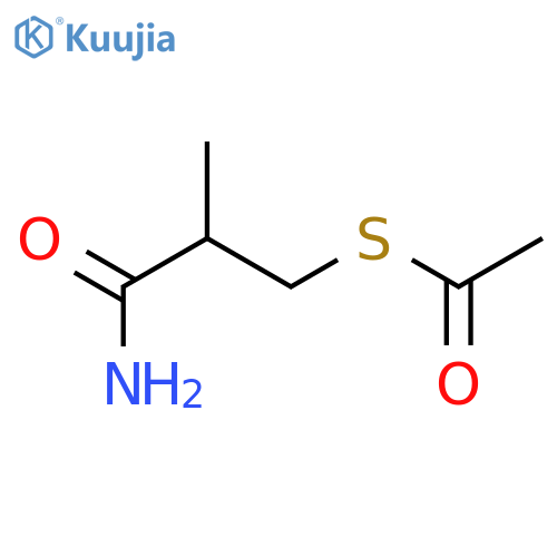 3-(Acetylsulfanyl)-2-methylpropanamide structure