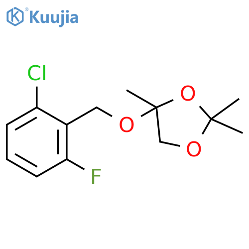 1,3-Dioxolane, 4-[(2-chloro-6-fluorophenyl)methoxy]-2,2,4-trimethyl- structure