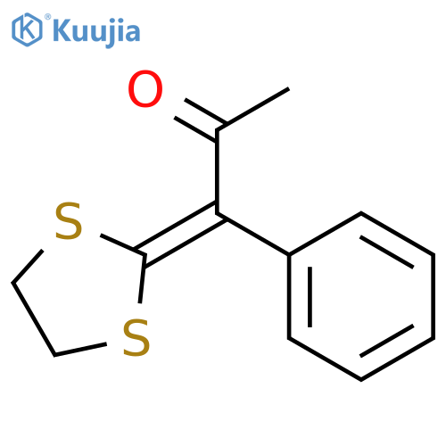2-Propanone, 1-(1,3-dithiolan-2-ylidene)-1-phenyl- structure
