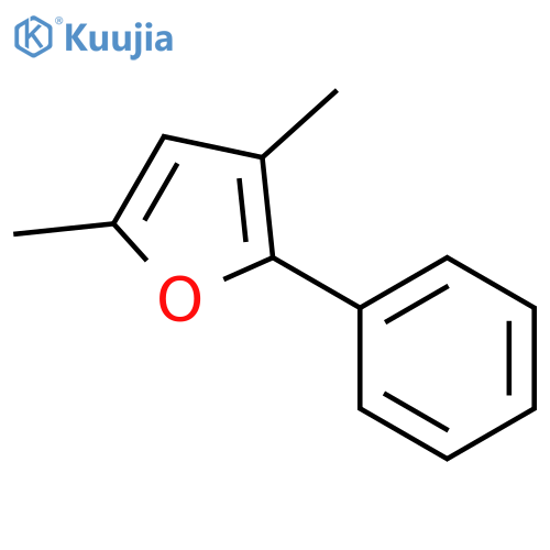 Furan, 3,5-dimethyl-2-phenyl- structure