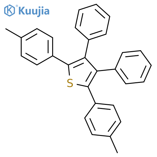Thiophene, 2,5-bis(4-methylphenyl)-3,4-diphenyl- structure