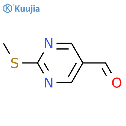 2-(methylsulfanyl)pyrimidine-5-carbaldehyde structure