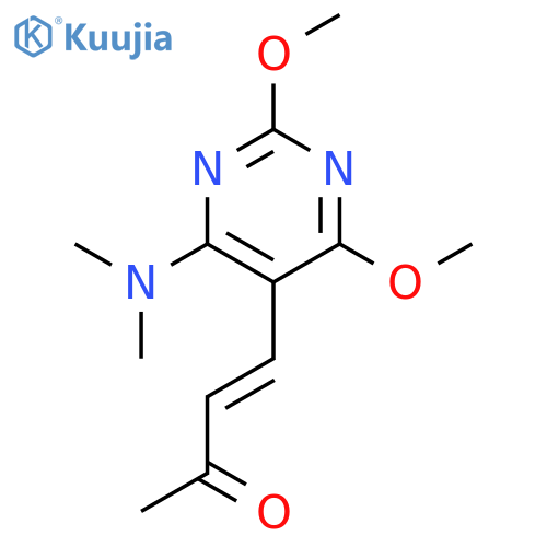 3-Buten-2-one, 4-[4-(dimethylamino)-2,6-dimethoxy-5-pyrimidinyl]- structure