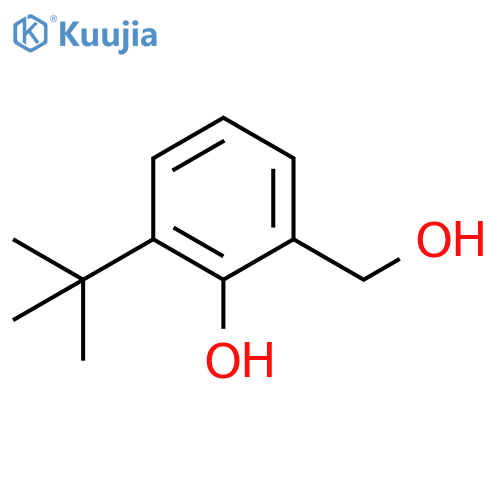 Benzenemethanol, 3-(1,1-dimethylethyl)-2-hydroxy- structure