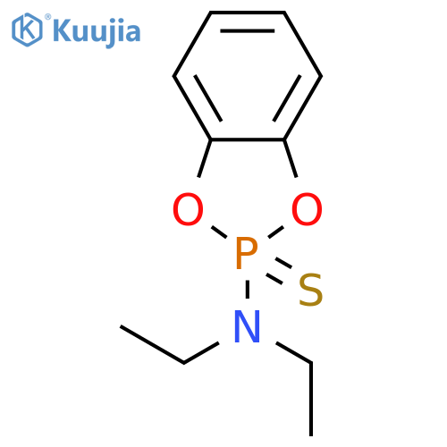 1,3,2-Benzodioxaphosphol-2-amine, N,N-diethyl-, 2-sulfide structure