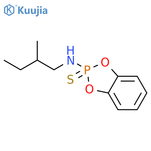 1,3,2-BENZODIOXAPHOSPHOL-2-AMINE, N-(2-METHYLBUTYL)-, 2-SULFIDE structure