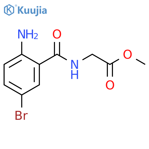 Glycine, N-(2-amino-5-bromobenzoyl)-, methyl ester structure