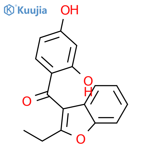 Methanone, (2,4-dihydroxyphenyl)(2-ethyl-3-benzofuranyl)- structure