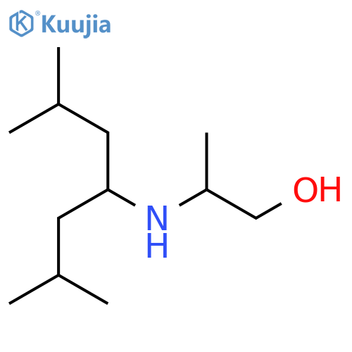 2-(2,6-dimethylheptan-4-yl)aminopropan-1-ol structure