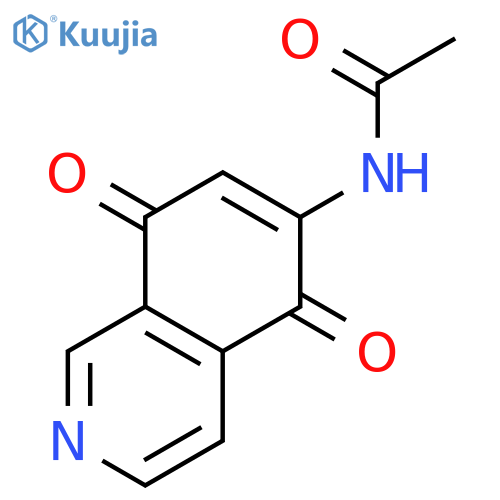 ACETAMIDE, N-(5,8-DIHYDRO-5,8-DIOXO-6-ISOQUINOLINYL)- structure