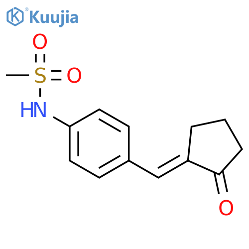 Methanesulfonamide, N-[4-[(E)-(2-oxocyclopentylidene)methyl]phenyl]- structure