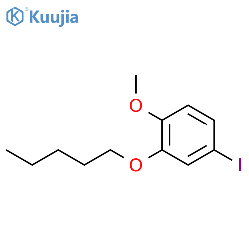 4-Iodo-1-methoxy-2-(pentyloxy)benzene structure