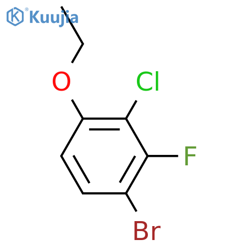 1-Bromo-3-chloro-4-ethoxy-2-fluorobenzene structure