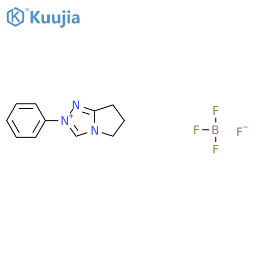 2-Phenyl-6,7-Dihydro-5h-Pyrrolo2,1-C1,2,4Triazol-2-Ium Tetrafluoroborate structure