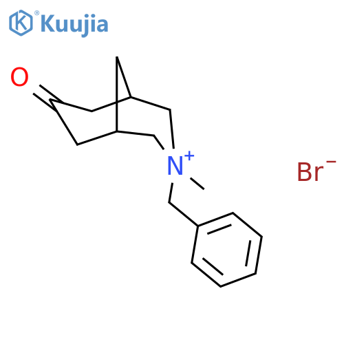 3-Benzyl-3-methyl-7-oxo-3-azonia-bicyclo3.3.1nonane bromide structure