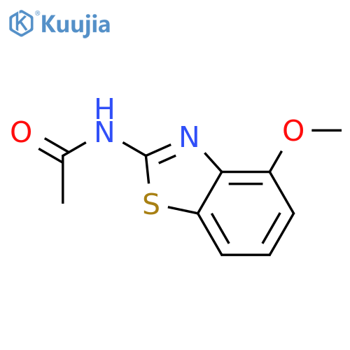 N-(4-methoxy-1,3-benzothiazol-2-yl)acetamide structure