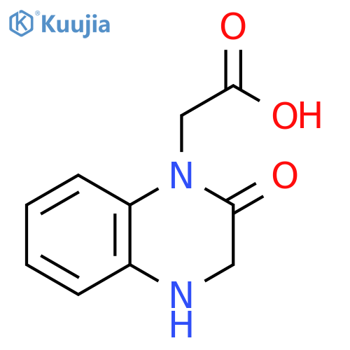 3,4-dihydro-2-oxo-1(2H)-Quinoxalineacetic acid structure