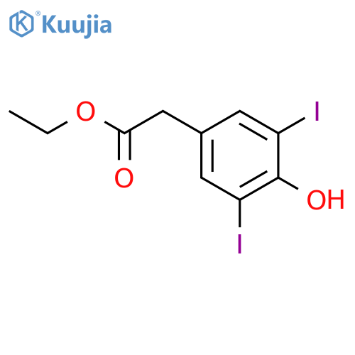 3,5-Diiodo-4-hydroxyphenylacetic Acid Ethyl Ester structure