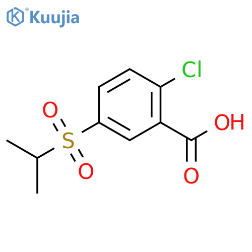 2-Chloro-5-(propane-2-sulfonyl)benzoic Acid structure