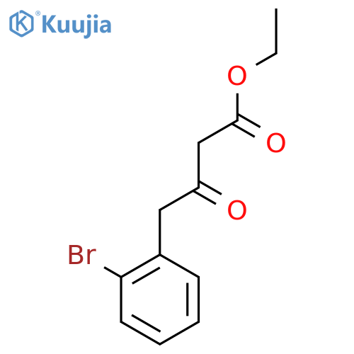4-(2-Bromo-phenyl)-3-oxo-butyric acid ethyl ester structure