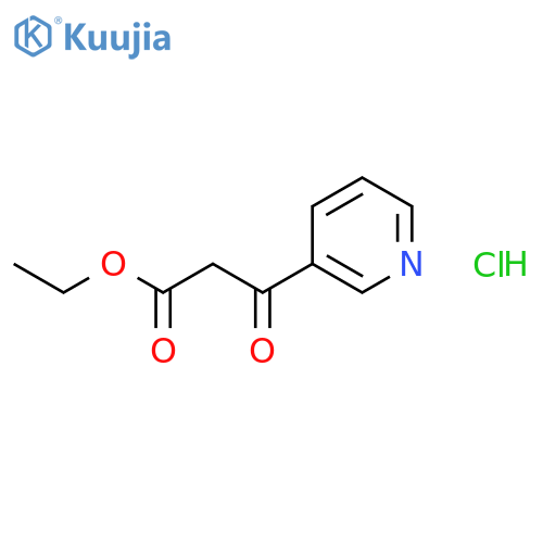 ethyl 3-oxo-3-(pyridin-3-yl)propanoate hydrochloride structure