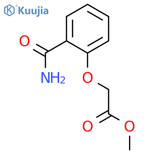 Methyl 2-(aminocarbonyl)phenoxyacetate structure