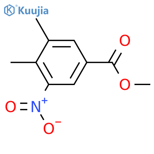 3,4-Dimethyl-5-nitro-benzoic acid methyl ester structure
