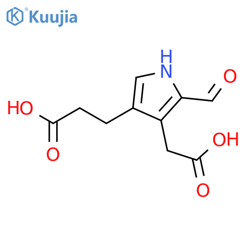 1H-Pyrrole-3-propanoic acid, 4-(carboxymethyl)-5-formyl- structure