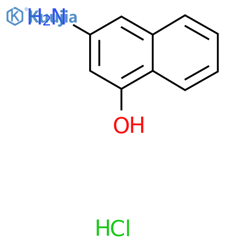 3-Aminonaphthalen-1-ol hydrochloride structure
