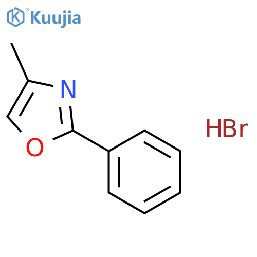 OXAZOLE, 4-METHYL-2-PHENYL-, HYDROBROMIDE structure