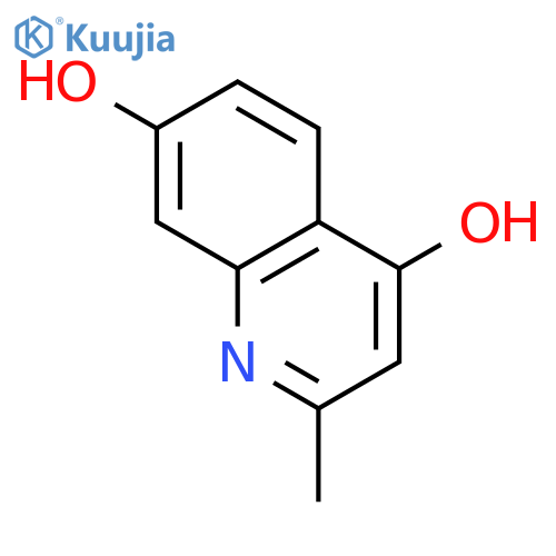 4,7-Quinolinediol, 2-methyl- structure