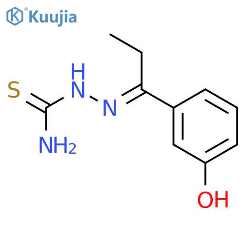 Hydrazinecarbothioamide, 2-[1-(3-hydroxyphenyl)propylidene]-, (2E)- structure