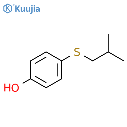4-[(2-Methylpropyl)sulfanyl]phenol structure