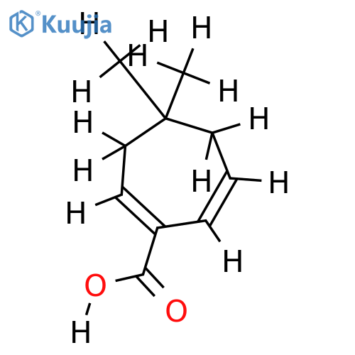 4,4-Dimethyl-cyclohepta-1,6-diencarbonsaeure structure