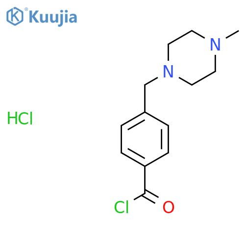 4-((4-Methylpiperazin-1-yl)methyl)benzoyl chloride hydrochloride structure