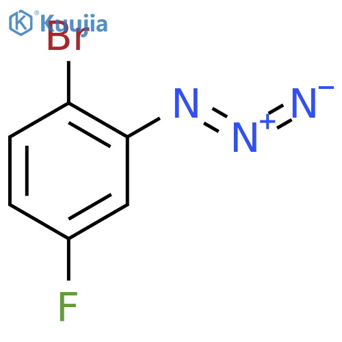 2-azido-1-bromo-4-fluorobenzene structure