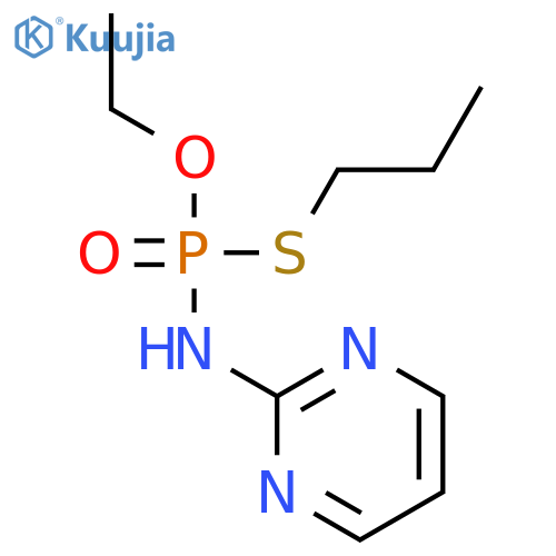 PHOSPHORAMIDOTHIOIC ACID, 2-PYRIMIDINYL-, O-ETHYL S-PROPYL ESTER structure