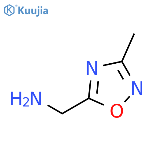 (3-methyl-1,2,4-oxadiazol-5-yl)methanamine structure